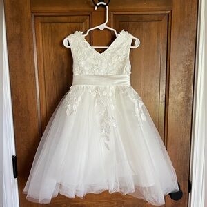 Custom Made 3T Flower Girl Wedding Dress